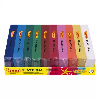 JOVI Plastilina Modelēšanas māls 10 krāsas 150 g katrā