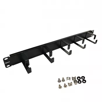 Televes UKO5R 19 inch 1U Front Panel ar 5 kabeļu ieejām, gaiši pelēks