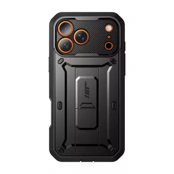 SUPCASE Unicorn Beetle Pro apvalks iPhone 17 Pro Max, melns