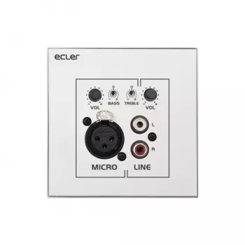 Kindermann WPaMIX-T sienas panelis XLR/RCA skaļums/mikseris