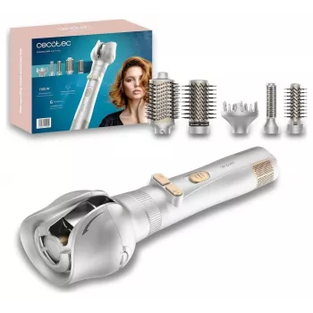 Cecotec CeramicCare 6in1 Gyro rotējoša karstā gaisa suka, 1100 W, 6 uzgaļi