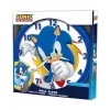 KIDS Sonic The Hedgehog sienas pulkstenis 25 cm apaļš plastmasas analogais kvarca daudzkrāsains