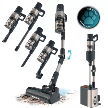 Cecotec Conga Rockstar 5500 Hurricane Station Pet Flex Bezvadu Stieņu Putekļsūcējs