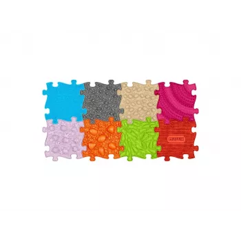 Ortopēdisko sensoro paklājiņu komplekts 8-in-1 Medium 8 puzles paklāji Muffik MFK-020-01
