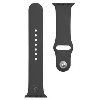 Taktiskais silikona siksniņš Apple Watch 1/2/3/4/5/6/7/SE 38/40/41mm melns