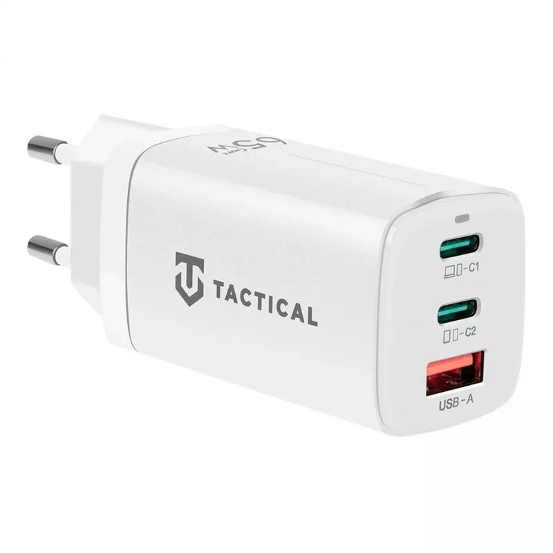 Tactical Adapter FlashBang GaN White 65W USB-C lādētājs