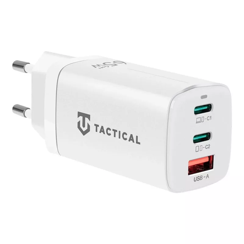 Tactical Adapter FlashBang GaN White 65W USB-C lādētājs