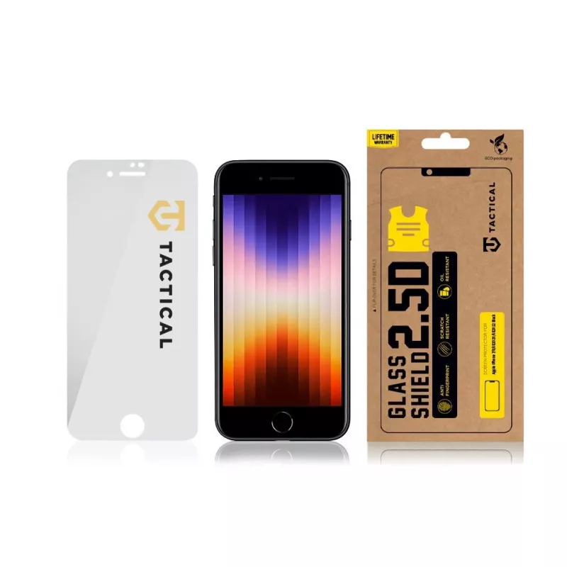 Tactical Glass Shield 2.5D Screen Protector iPhone 7/8/SE 2020/SE 2022 Clear