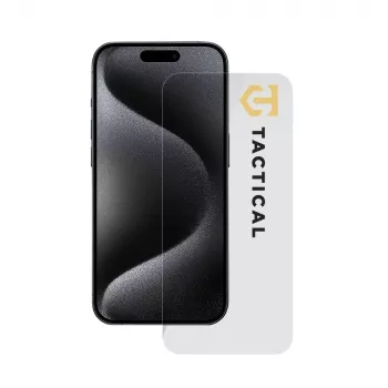 Tactical Glass Shield 2.5D iPhone 15 Pro Caurspīdīgs