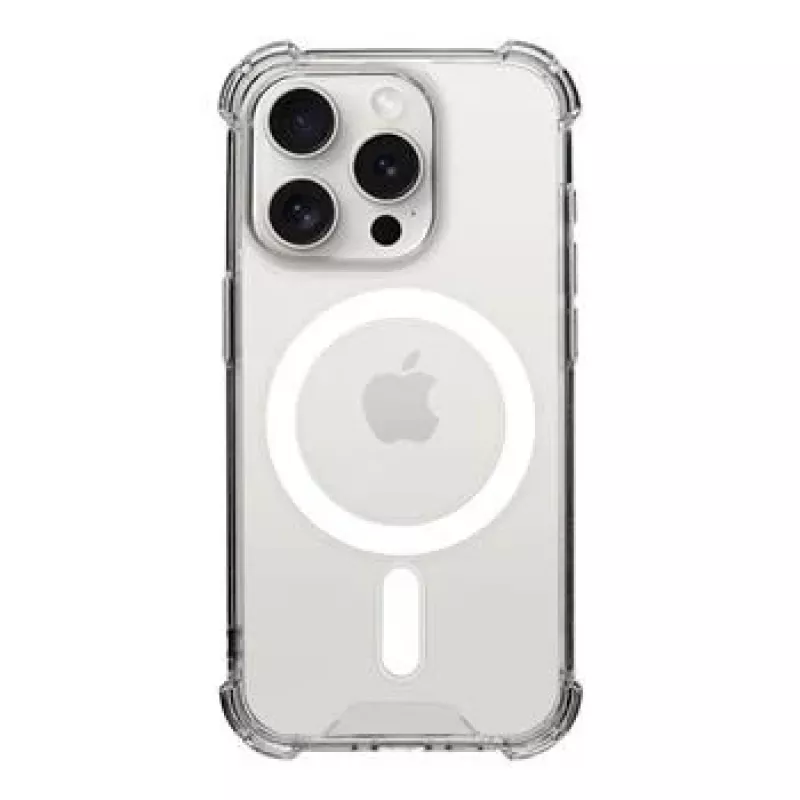 Tactical Back Cover MagForce Plyo for iPhone 15 Pro, Transparent