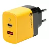 Tactical Microgrid GaN 45W Yellow Wall Charger ar USB-C