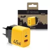 Tactical Microgrid GaN 45W Yellow Wall Charger ar USB-C