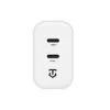 Tactical Base Plug Dual 40W White GaN Wall Charger