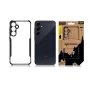 Tactical aizmugures vāciņš Quantum Stealth Galaxy A35 5G caurspīdīgs/melns