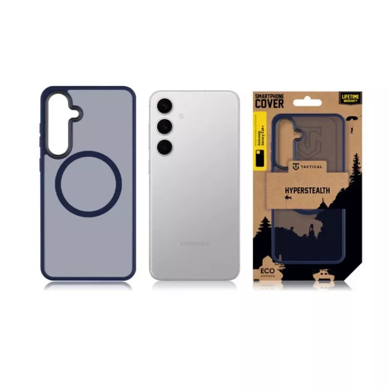 Taktiskais aizmugurējais vāciņš MagForce Hyperstealth Samsung Galaxy S24+ tumši zilā krāsā