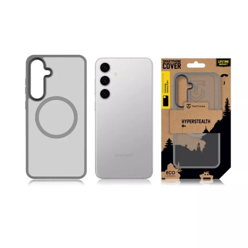 Tactical vāciņš MagForce Hyperstealth Samsung Galaxy S24+ gaiši pelēks