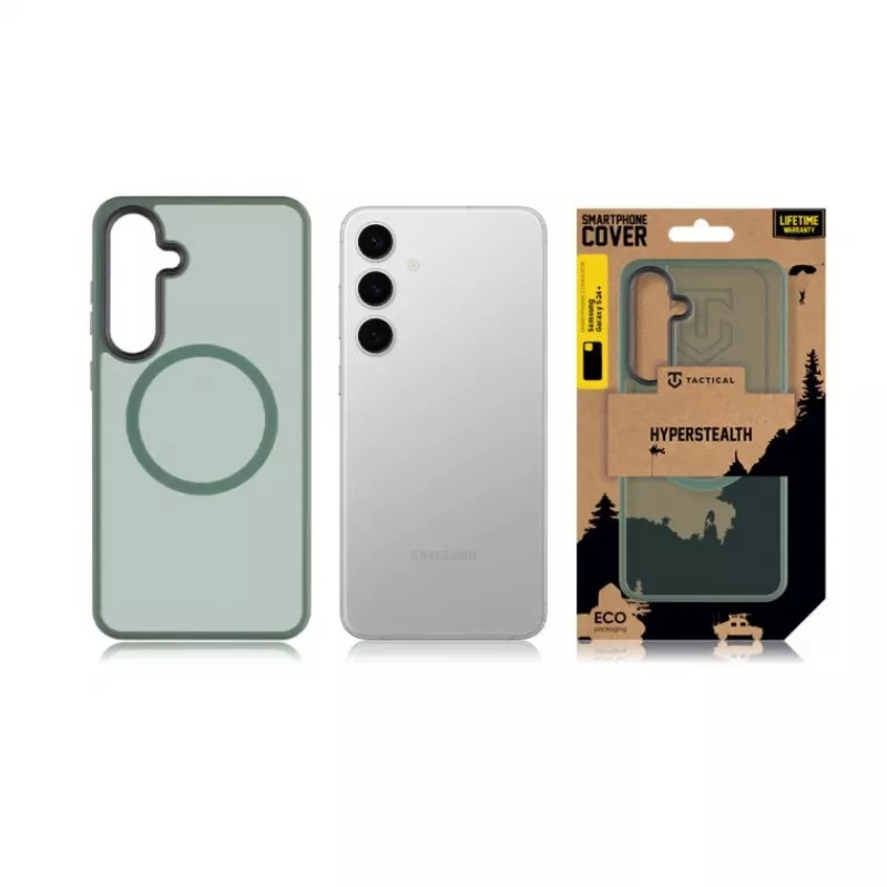 Taktiskais aizmugurējais vāciņš MagForce Hyperstealth Galaxy S24+ Forest Green