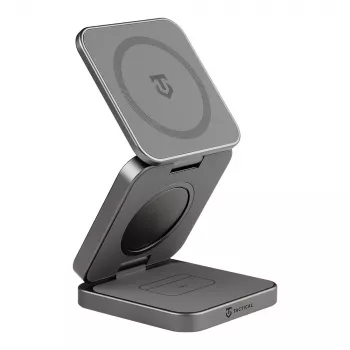 Tactical MagForce Saviour 3in1 Magnetic Car Holder with Wireless Charger and Power Bank 5000 mAh Black