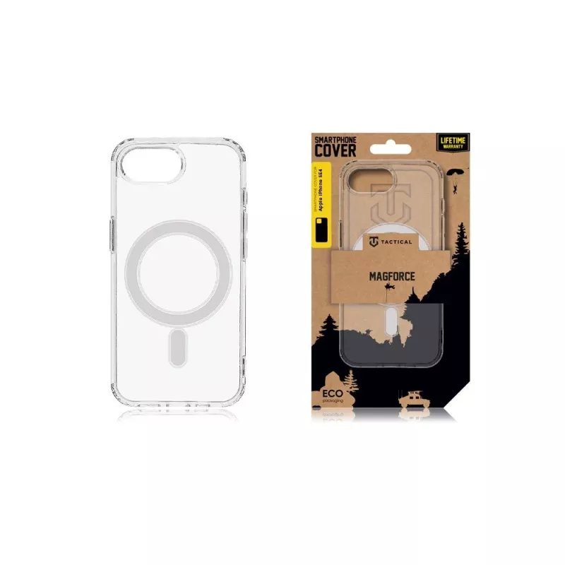 Tactical Back Cover MagForce iPhone 16e/17e caurspīdīgs