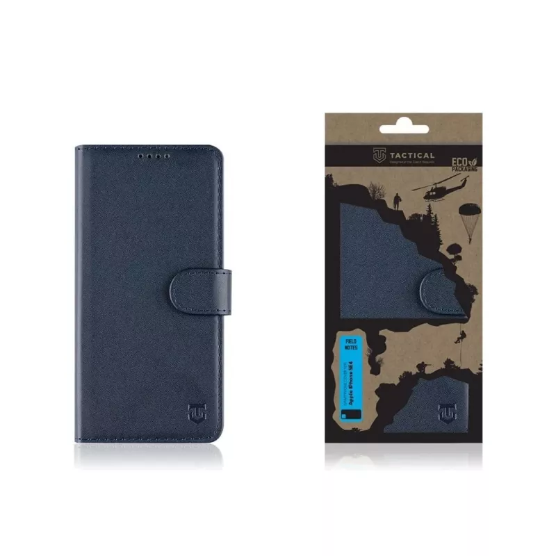 Tactical Book Cover Field Notes iPhone 16e/17e Navy Blue