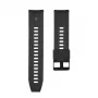 Tactical Quick Release Silicone Band 22mm melna