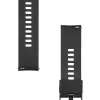 Tactical Quick Release Silicone Band 22mm melna