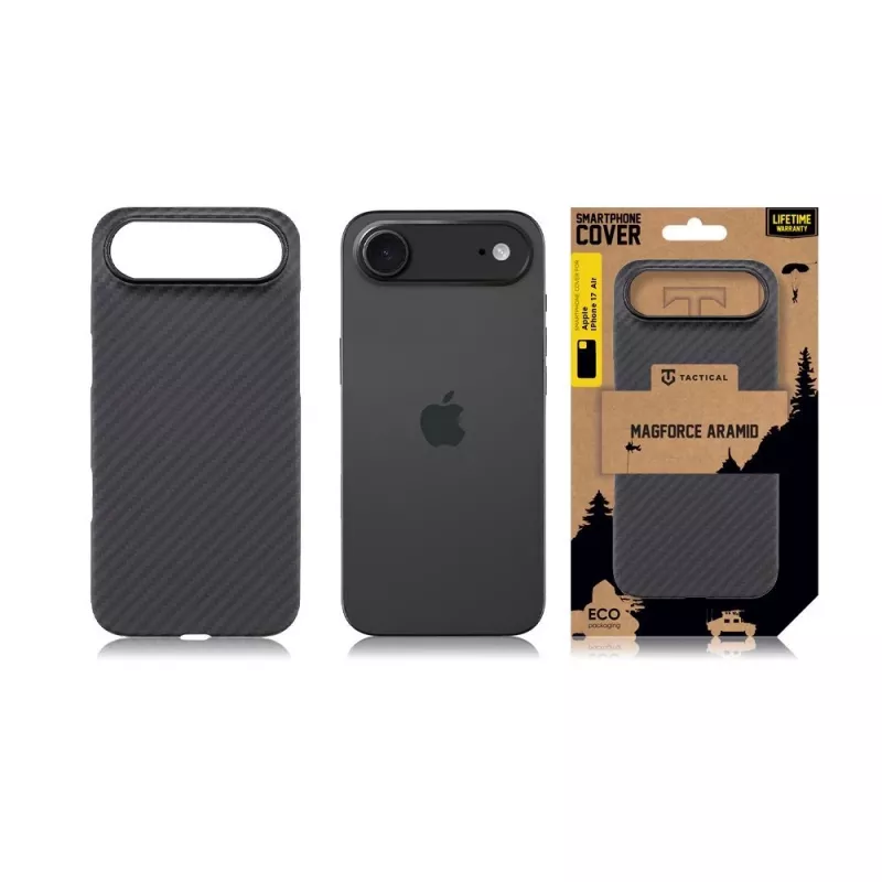Tactical Back Cover MagForce Aramid iPhone Air Melns