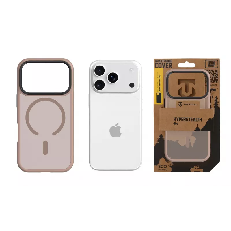 Tactical aizmugures vāciņš MagForce Hyperstealth iPhone 17 Pro - Stealth Black