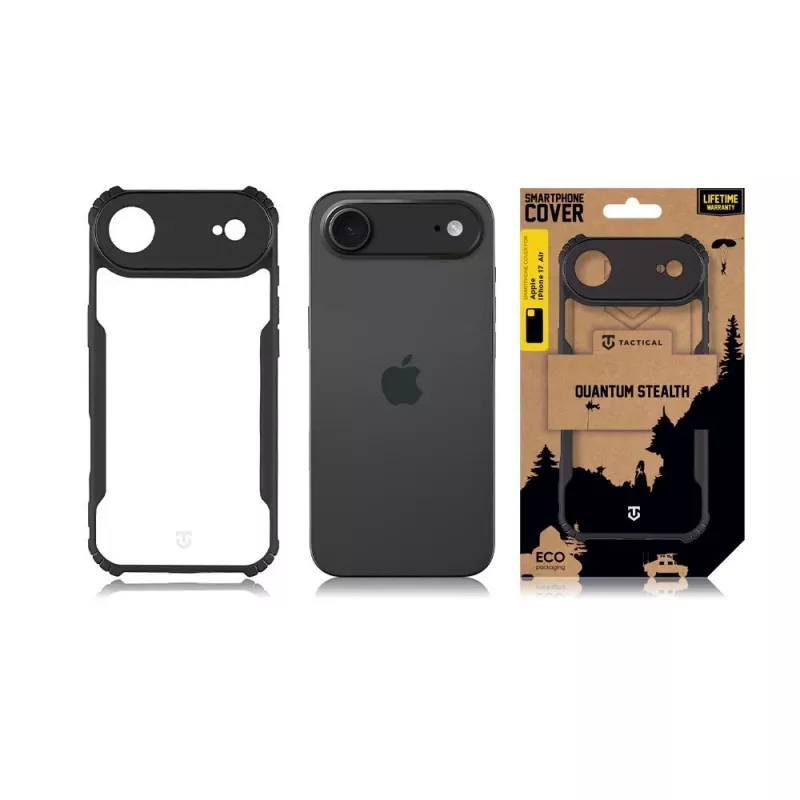 Tactical Back Cover Quantum Stealth iPhone Air Clear/Black