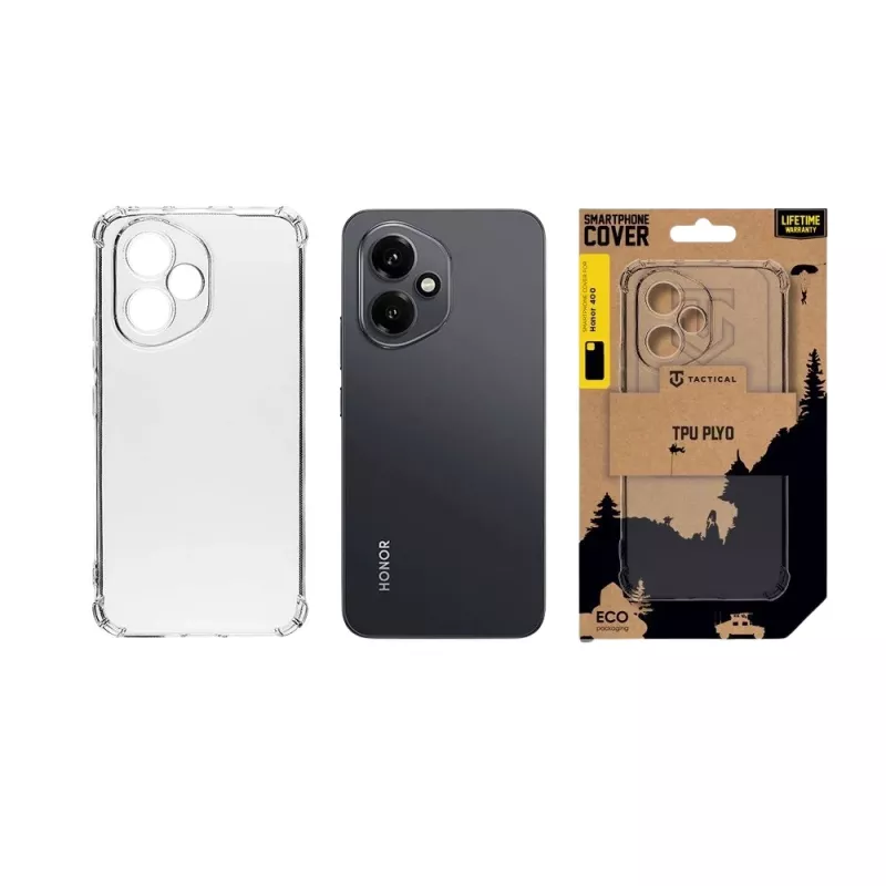 Tactical Back Cover TPU Plyo Honor 400 caurspīdīgs