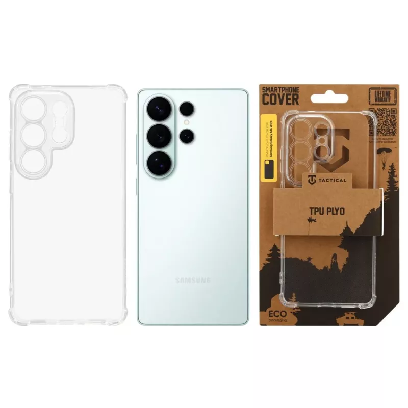 Tactical aizmugures vāciņš TPU Plyo Samsung Galaxy S26 Ultra caurspīdīgs