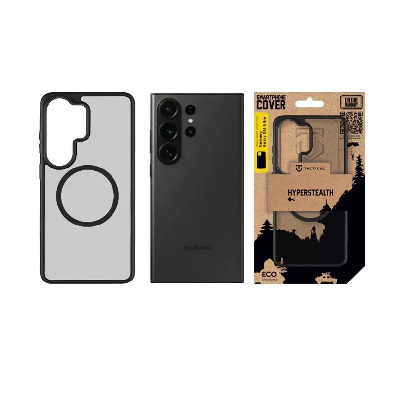 Taktiskais aizmugurējais vāciņš MagForce Hyperstealth Galaxy S26 Ultra Asphalt