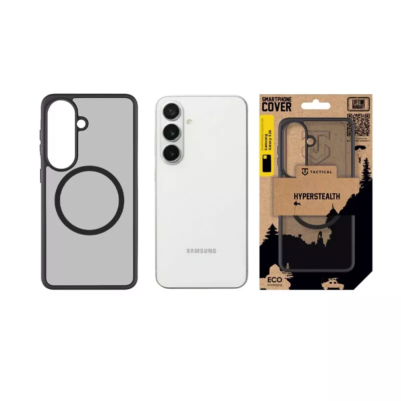 Taktiskais aizmugurējais vāciņš MagForce Hyperstealth Galaxy S26 Asphalt Grey