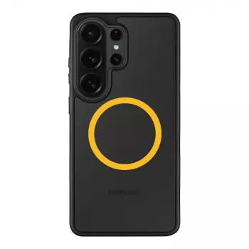 Taktiskais aizmugurējais vāciņš MagForce Hyperstealth 2.0 Samsung Galaxy S26 Ultra, melns/dzeltens