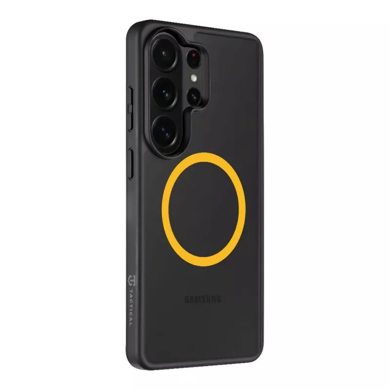 Taktiskais aizmugurējais vāciņš MagForce Hyperstealth 2.0 Samsung Galaxy S26 Ultra, melns/dzeltens