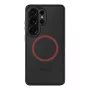 Taktiskais aizmugurējais vāciņš MagForce Hyperstealth 2.0 Samsung Galaxy S26 Ultra, melns/sarkans