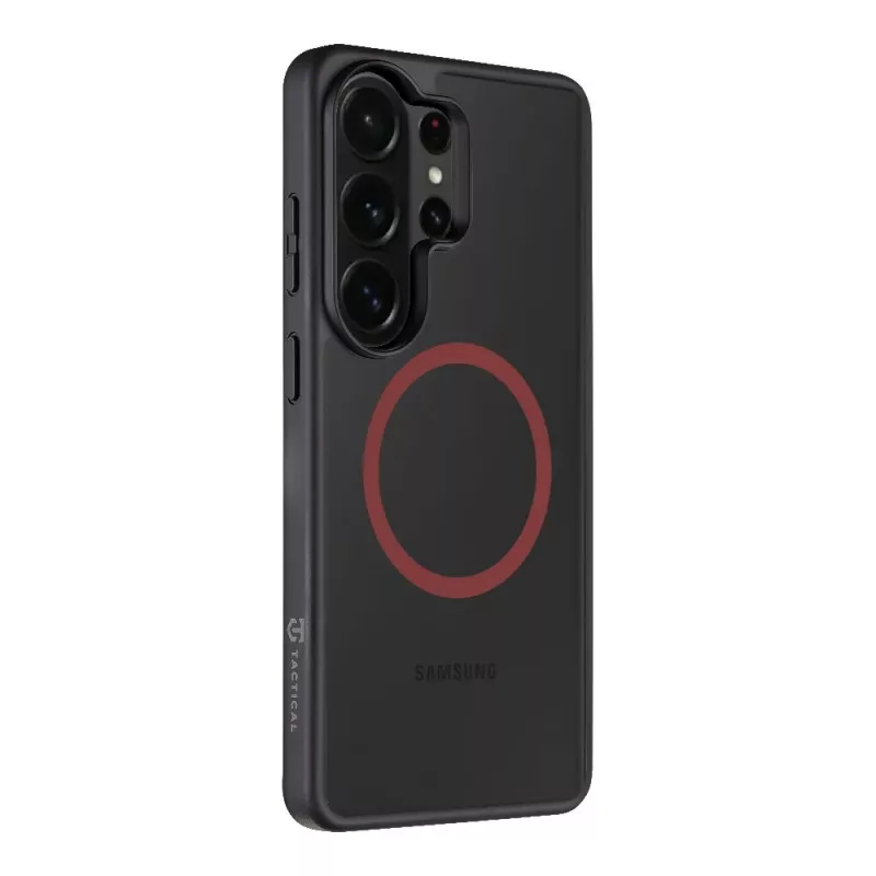 Taktiskais aizmugurējais vāciņš MagForce Hyperstealth 2.0 Samsung Galaxy S26 Ultra, melns/sarkans