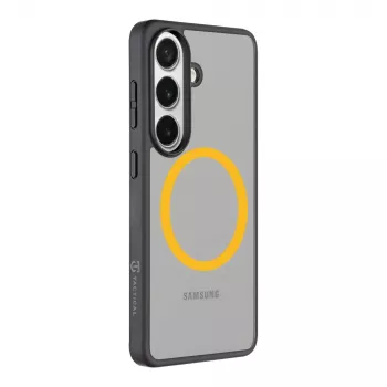 Taktiskais aizmugurējais vāciņš MagForce Hyperstealth 2.0 Samsung Galaxy S26, melns/dzeltens