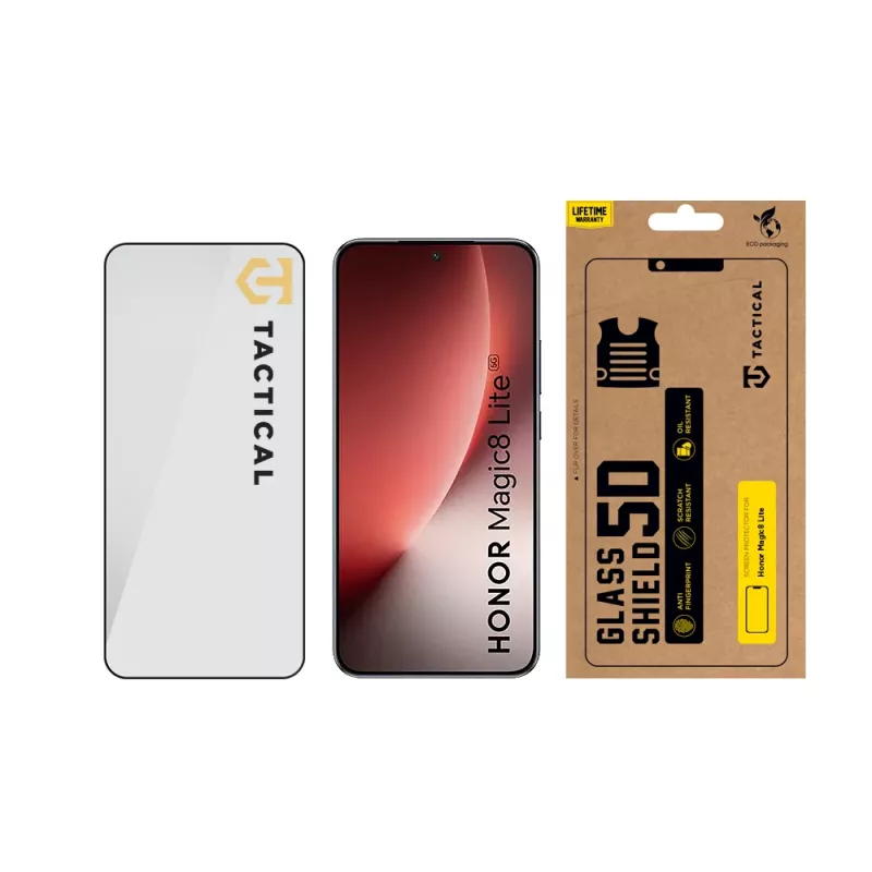 Tactical Glass Shield 5D for Magic8 Lite Black