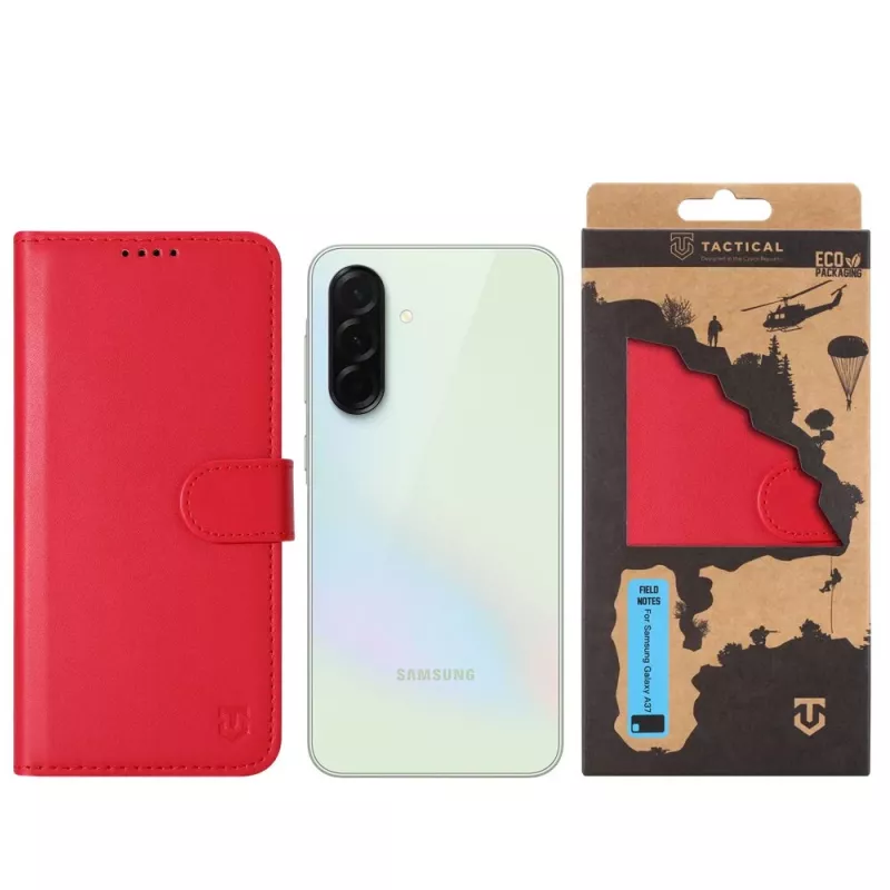 Tactical Book Cover Field Notes Galaxy A37 Red