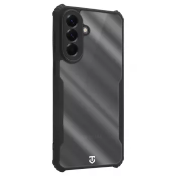 Tactical Quantum Stealth aizmugures vāciņš Galaxy A57 caurspīdīgs/melns
