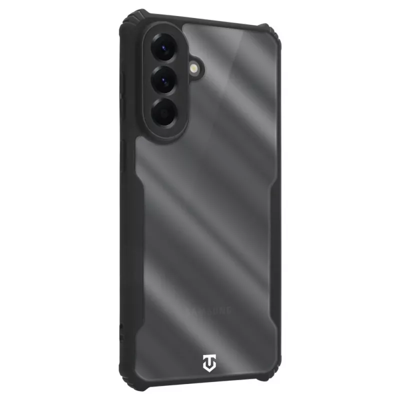 Tactical Quantum Stealth aizmugures vāciņš Galaxy A57 caurspīdīgs/melns