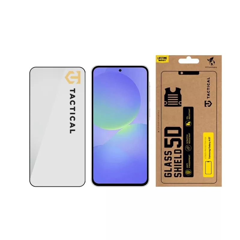 Tactical Glass Shield 5D Samsung Galaxy A37 Melns