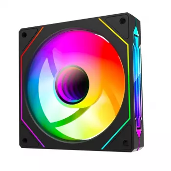 Rampage 120mm 1800RPM Infinite Loop ARGB PWM Black Case Fan