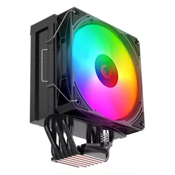 Rampage Octagon C70 CPU Cooler LGA1700/AM5 LCD Fan Infinity 120mm ARGB Black