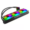 Rampage INFINITE V360 AIO Liquid CPU Cooler 360mm ARGB, Digital Temperature Display, Black