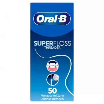 Oral-B Superfloss zobu diegs, 50 iepriekš sagriezti pavedieni