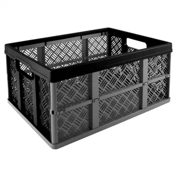 Helit Klappbox Basic H6180495 32L salokāma uzglabāšanas kaste Melna/Pelēka