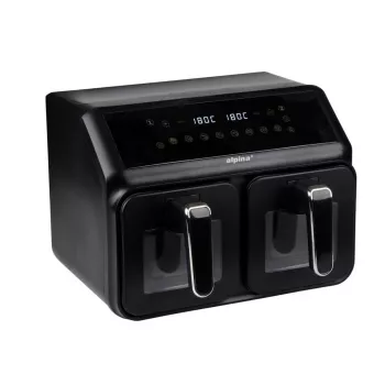 ALPINA Dual Zone Air Fryer 2x4L 2200W Black
