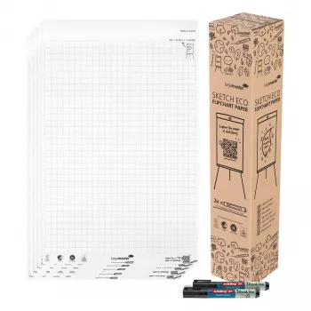 LEGAMASTER Sketch Eco Paper Block High White A2 5-Pack
